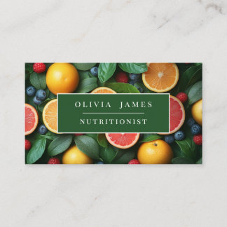 Fruit Themed Card for Farmers Chefs Nutritionist