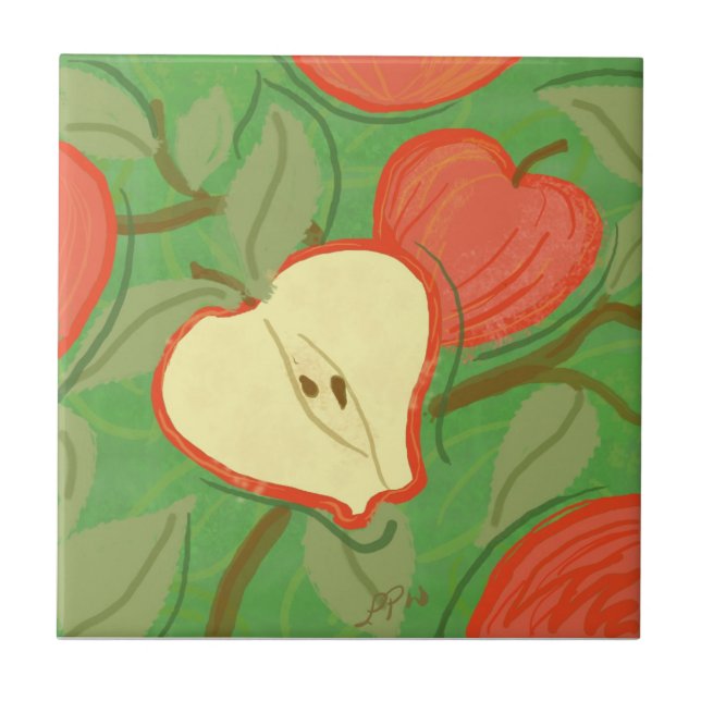 Fruit Tile: Apple Tile (Front)