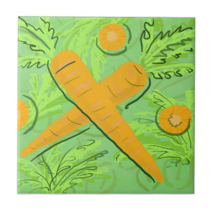 Fruit Tile: Carrots Tile