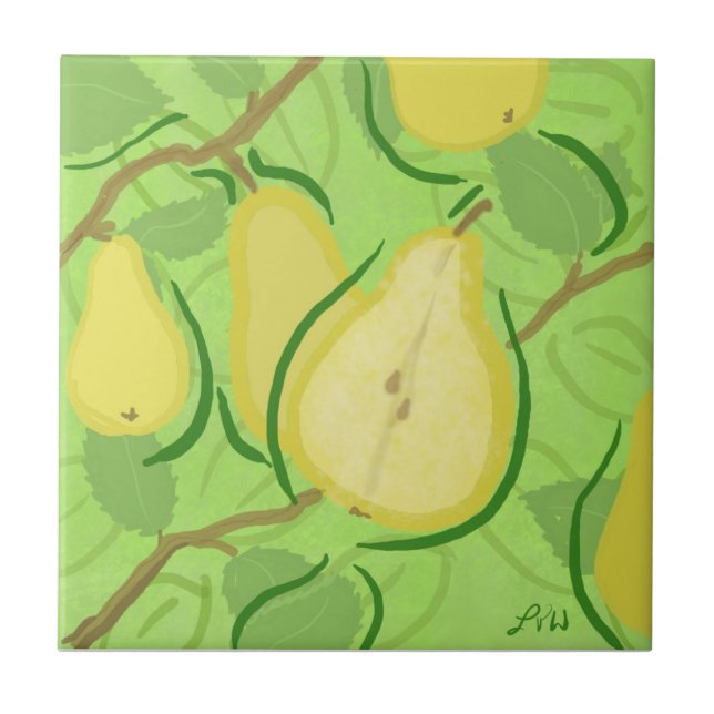 Fruit Tile: Pear Tile (Front)