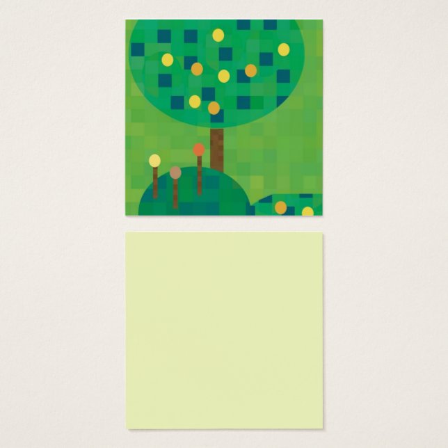 Fruit tree and flower garden art (Front & Back)