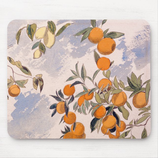 Fruit Trees - Edward Lear Mouse Mat (Front)