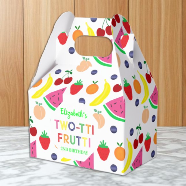 Fruit Two-tti Frutti 2nd Birthday Favour Box (Creator Uploaded)