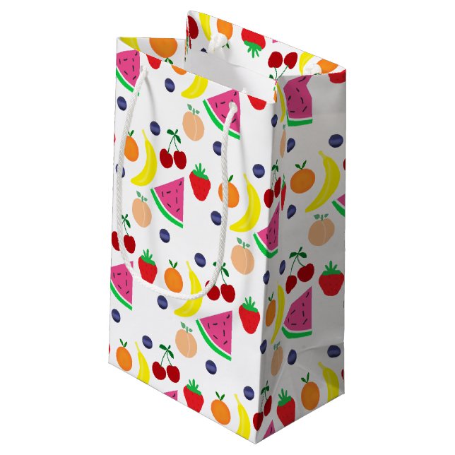 Fruit Two-tti Frutti 2nd Birthday Small Gift Bag (Back Angled)