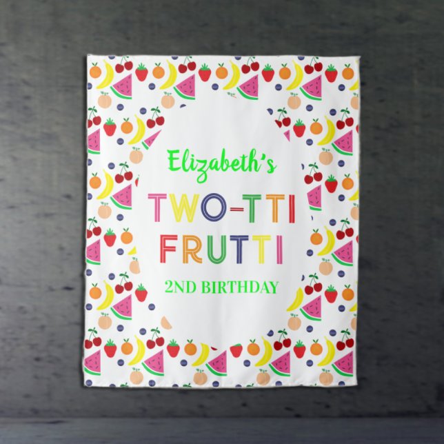 Fruit Two-tti Frutti 2nd Birthday Tapestry (Creator Uploaded)