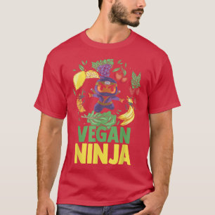 Fruit Vegan Ninja Vegetable Vegetarian Foodies  T-Shirt