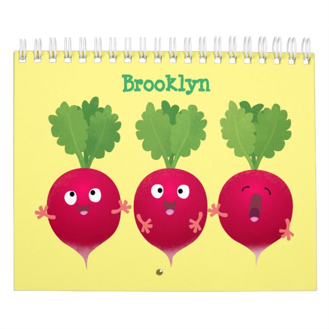 Fruit, vegetable and plant cartoon calendar (Cover)