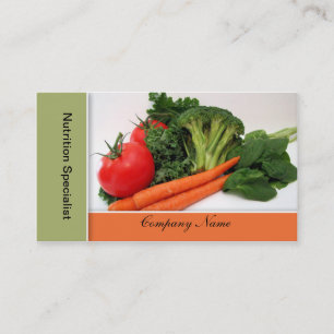 Fruit - Vegetable  Business Cards - Border