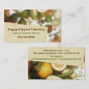 Fruit vegetable vegan healthy food business card