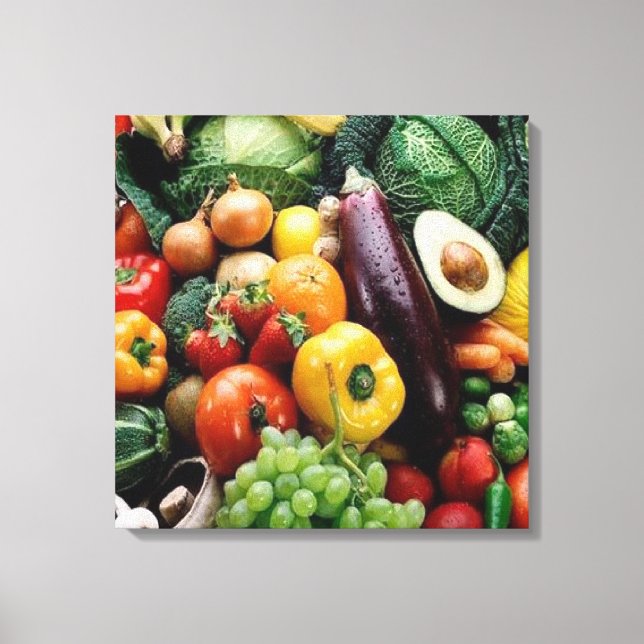 FRUIT  VEGETABLES CANVAS PRINT (Front)