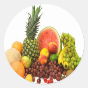 FRUIT VEGETABLES CLASSIC ROUND STICKER