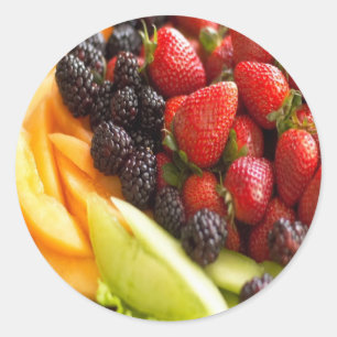 FRUIT VEGETABLES CLASSIC ROUND STICKER