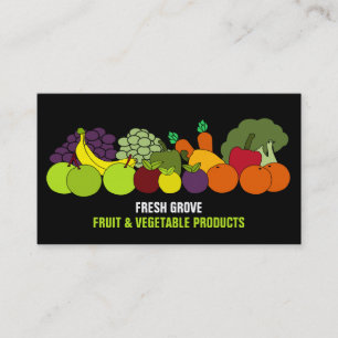 Fruit & Vegetables, Greengrocers Business Card