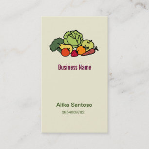 Fruit Vegetables Logo Business Card