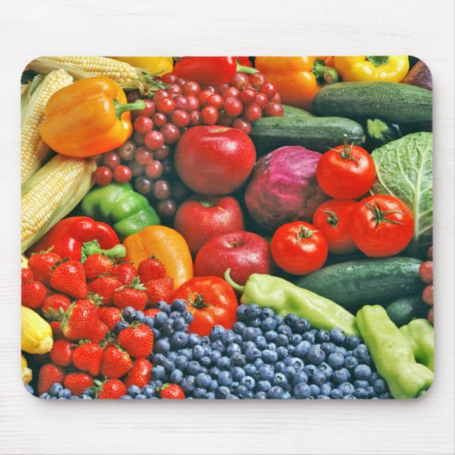 fruit & vegetables mouse mat (Front)