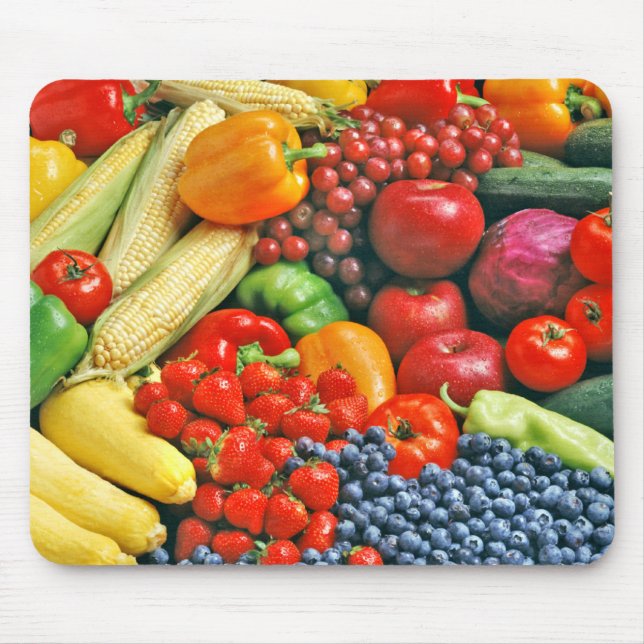 fruit & vegetables mouse mat (Front)