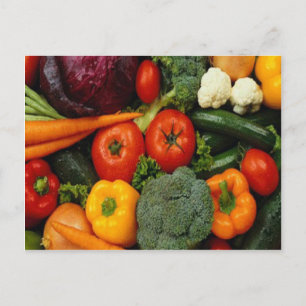 FRUIT & VEGETABLES POSTCARD