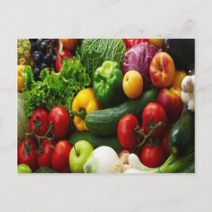 FRUIT & VEGETABLES POSTCARD