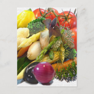 FRUIT & VEGETABLES POSTCARD