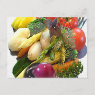 FRUIT & VEGETABLES POSTCARD