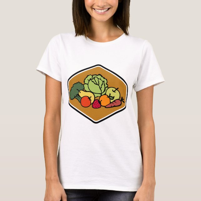 Fruit Vegetables T-Shirt (Front)
