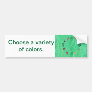 Fruit Vegetables Variety of Colours Bumper Sticker