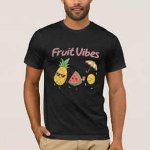 Fruit Vibes – Colourful Tropical Fruit Graphic T-S T-Shirt