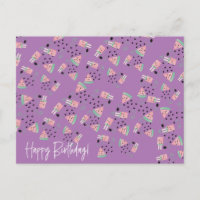 Fruit Watermelon Ice Cream and Seed Fun Pattern