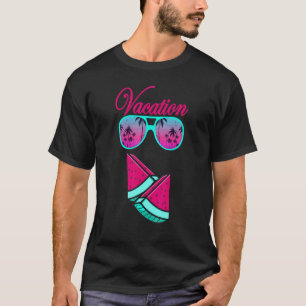 Fruit Watermelon Slice Sunglasses Melon Summer Vac T-Shirt
