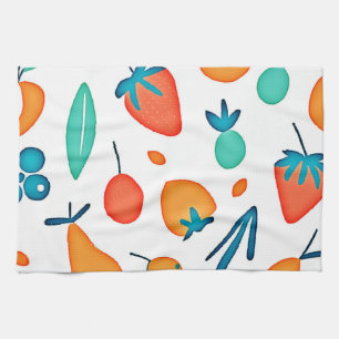 Fruit Whimsy: Playful Pattern Tea Towel