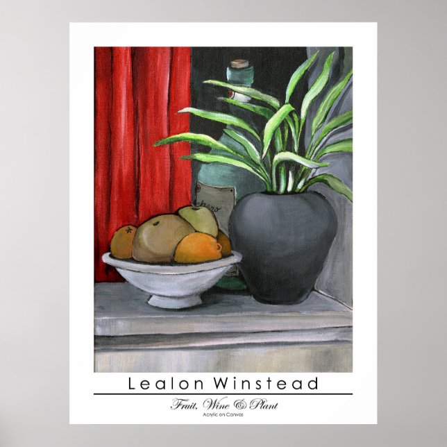 Fruit, Wine & Plant Poster (Front)