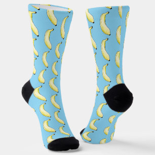 fruit yellow banana socks