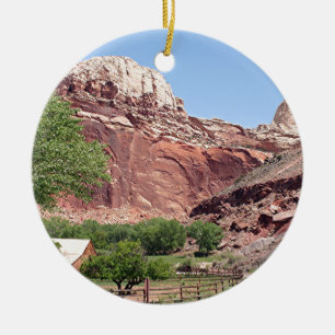 Fruita, Capitol Reef National Park, Utah, USA 4 Ceramic Tree Decoration
