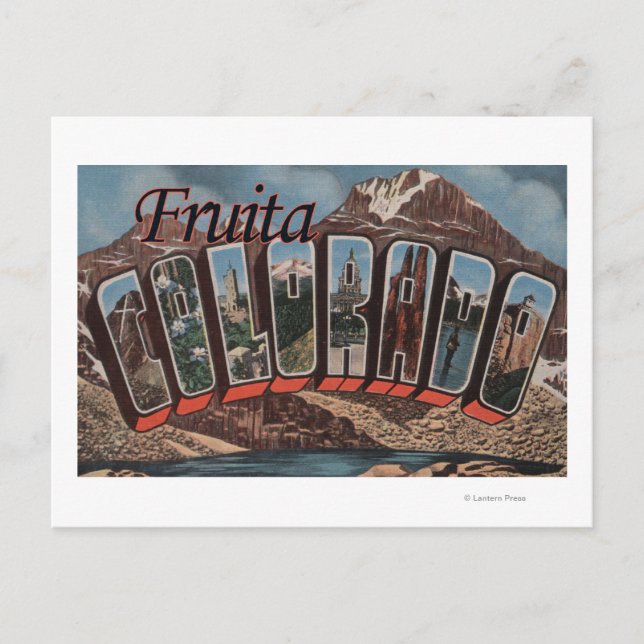 Fruita, Colorado - Large Letter Scenes Postcard (Front)