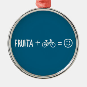 Fruita Colorado Plus Bikes Makes You Happy Metal Tree Decoration