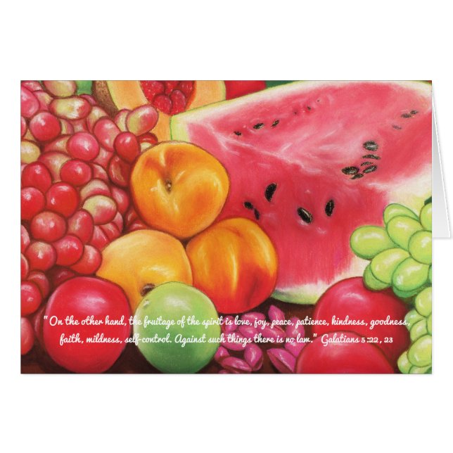 Fruitage of Spirit ~ Scripture ~ Fruit Pastels (Front Horizontal)