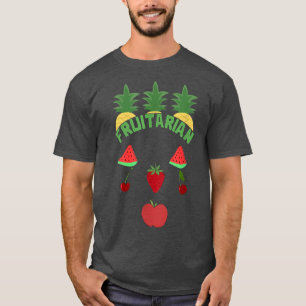 Fruitarian Fruits Vegan Face Diet Funny T-Shirt