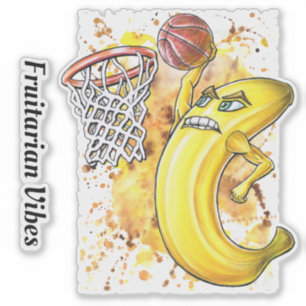 Fruitarian Slam Dunk Banana Basketball Player