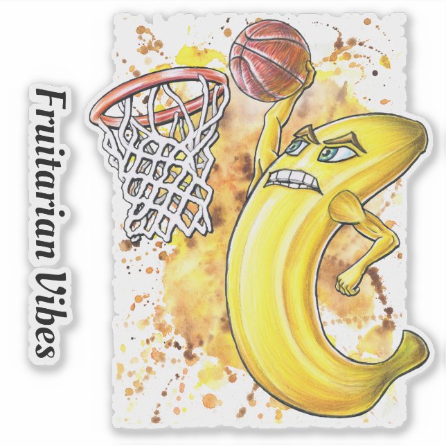 Fruitarian Slam Dunk Banana Basketball Player (Front)