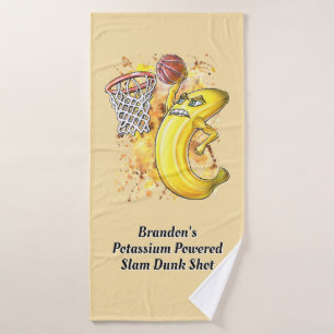 Fruitarian Slam Dunk Energetic Banana Sports Desig Bath Towel Set