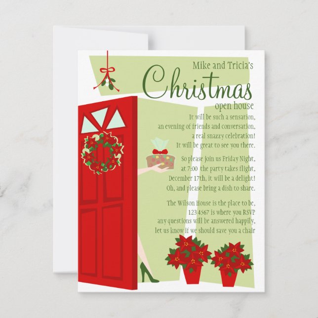 Fruitcake at the Door Invitation (Front)