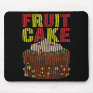 Fruitcake Funny Ugly Christmas Mouse Mat