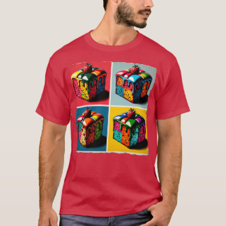 Fruitful Festivity A Vibrant Art Fruitcake Celebra T-Shirt