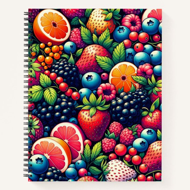 Fruitful Harmony: A Symphony of Nature's Bounty To Notebook (Front)