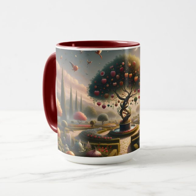 Fruitful Lessons: Garden of Wisdom Coffee Mug (Front Left)