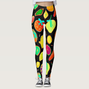 Fruitful Neon Visions Design Leggings