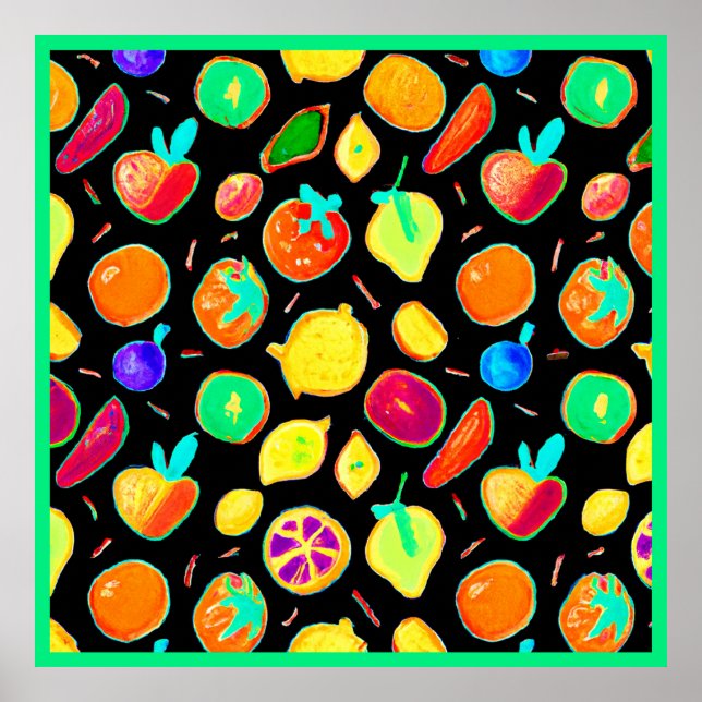 Fruitful Neon Visions Design Poster (Front)