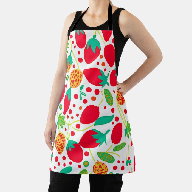 Fruitful Palette Vivid Pattern Apron (Insitu)