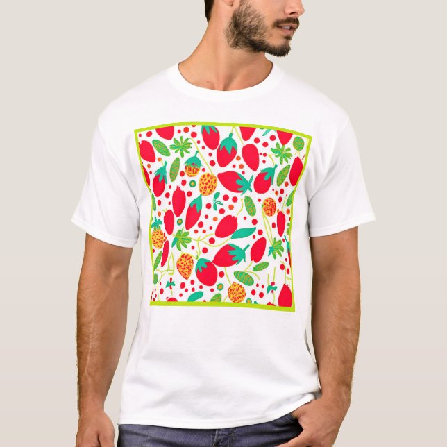 Fruitful Palette Vivid Pattern T-Shirt (Front)
