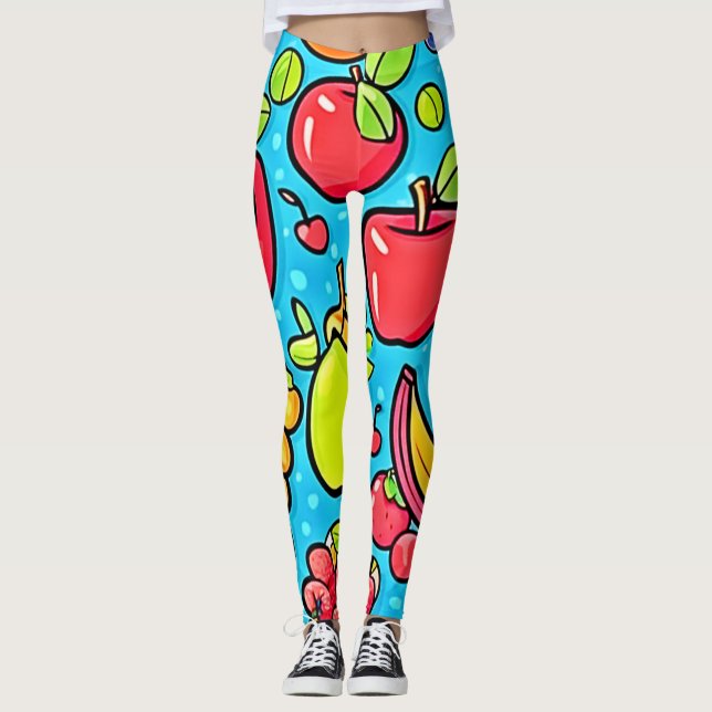 Fruitful Pattern Design Leggings (Front)